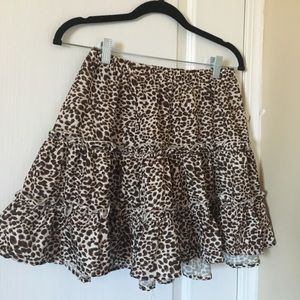 Cheetah print mini skirt🐆